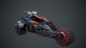 Cyberpunk Terrain Motorcycle Concept