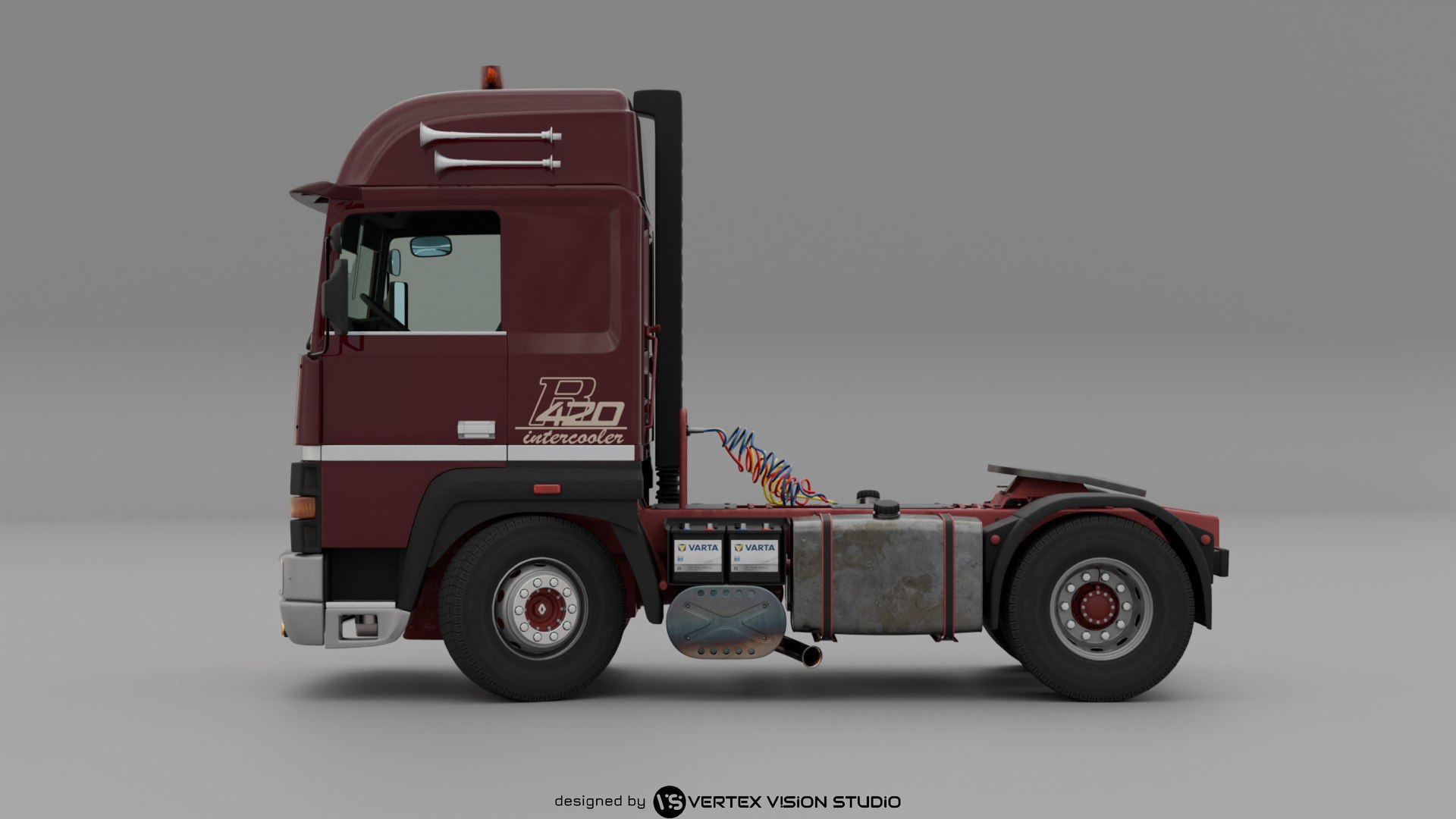 RENAULT R420 4X2 V8 Turbo Intercooler 3D Model 3D Model - TurboSquid ...