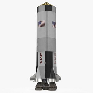 Saturn V Rocket First Stage 3D model