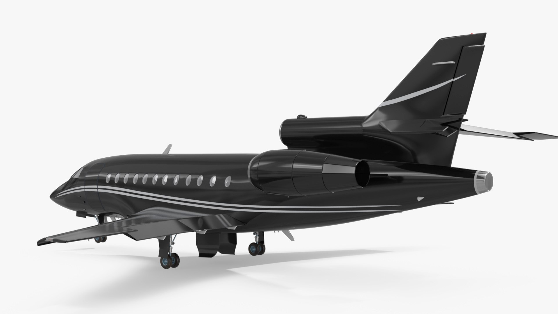 3D Business Jet Simplified Model - TurboSquid 2385074