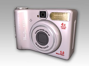 canon a530 3d model
