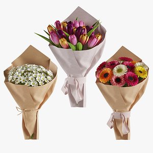 Flowers Bouquet Set