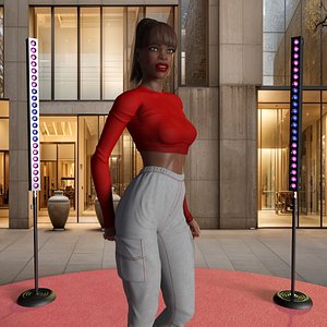 3D model Photo Zone with Model