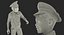 Realistic Vintage Boy Standing Pose