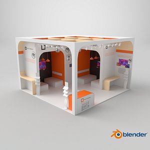 Stand for Electronics Trade Fair 3D model