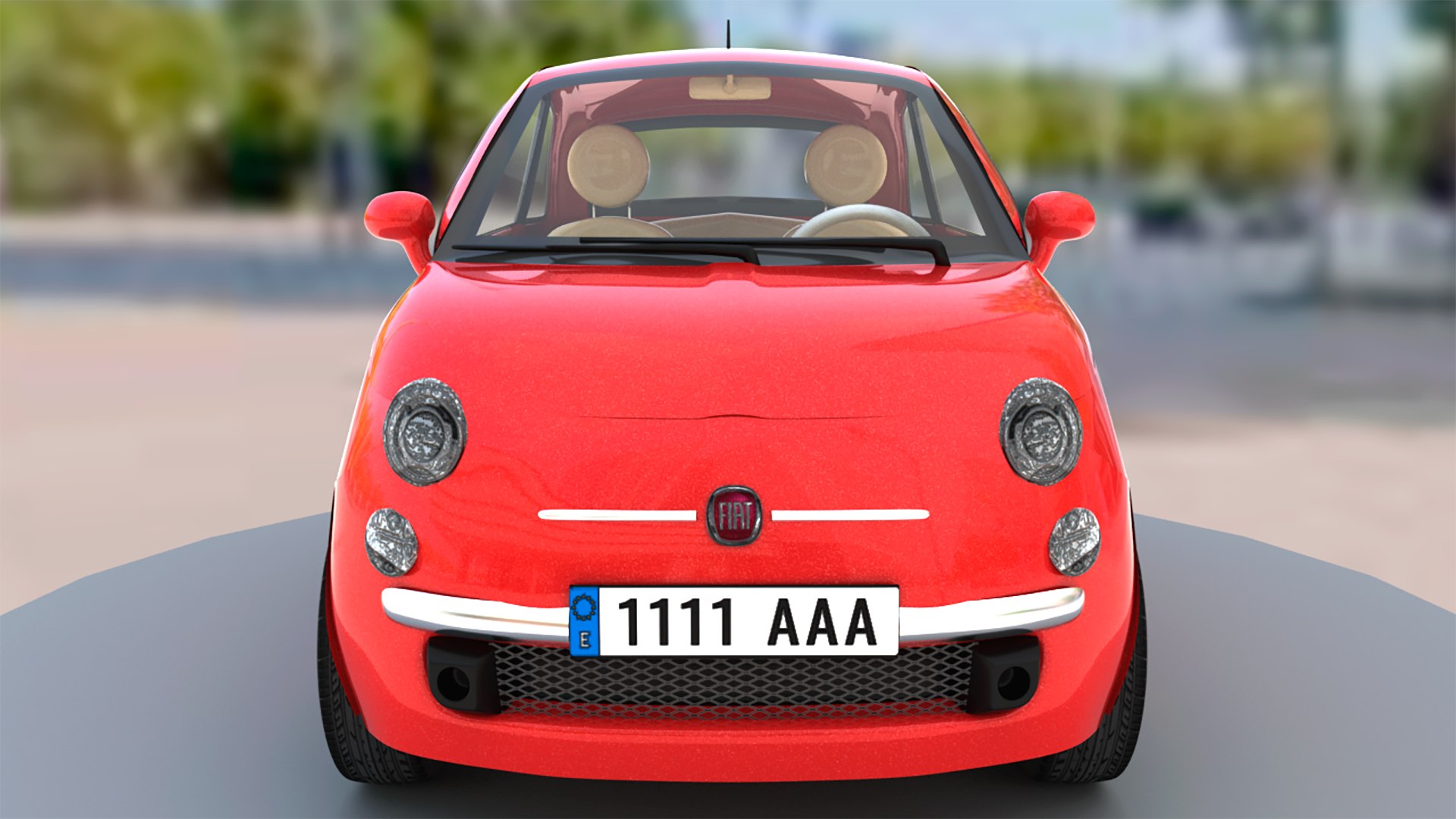 Fiat 500 3D Model - TurboSquid 1881876