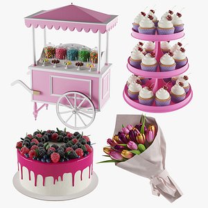 Birthday Essentials Set 3D model