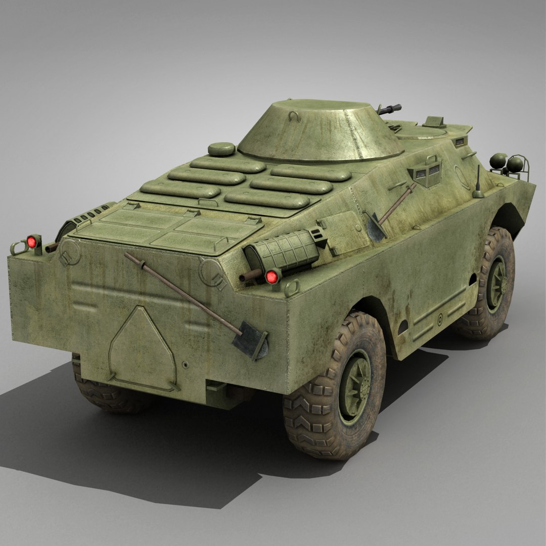 russian brdm-2 3d model