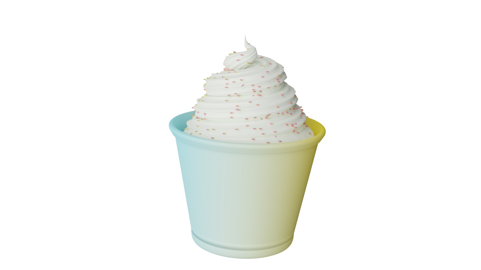 Cup Icecream Model - TurboSquid 2155677