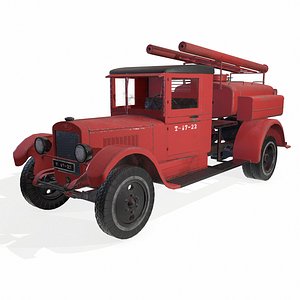 3D soviet truck engine model