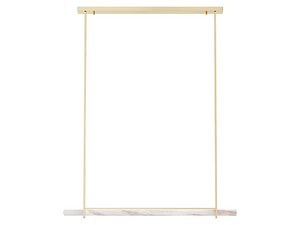 3D RH Audubon Alabaster Single Bar Linear Chandelier