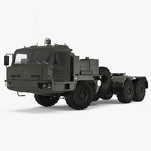 3D terrain tractor truck baz model
