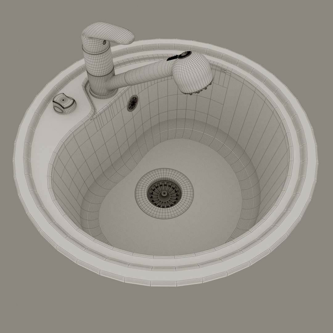 Kitchen sink model - TurboSquid 1264498