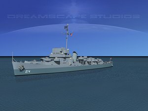 depth evarts class destroyer 3d max