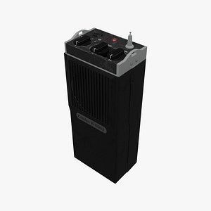 Vintage 1970s Handheld Radio Transceiver - Low Poly PBR