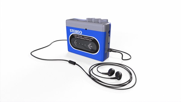 3D model Cassette Player Blue