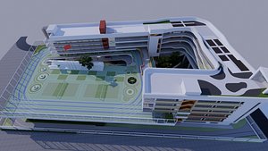 3D University School-B3 model