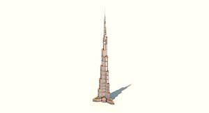 3d burj kharifa model