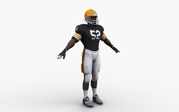 NFL Player Kansas City Chiefs - 3D Model by CGShape