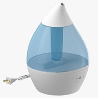 Boxed Humidifier Device Blank and Generic Label Box
