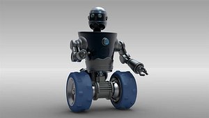 robot rigged animation 3ds