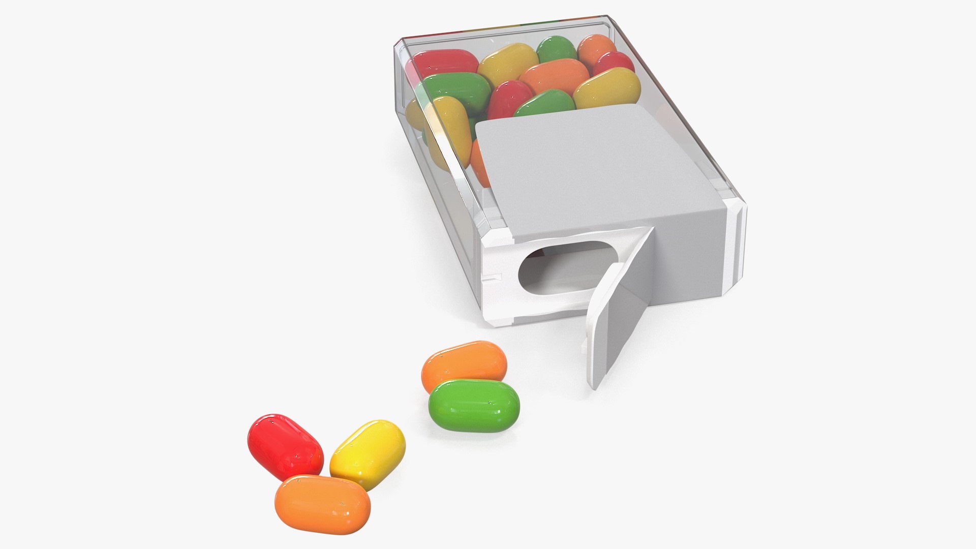 Colorful Candy Mints Spilled 3D model preview