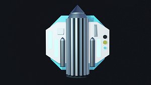 Low Poly Jetpack Model 3D model
