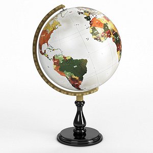 classic globe 3d 3ds