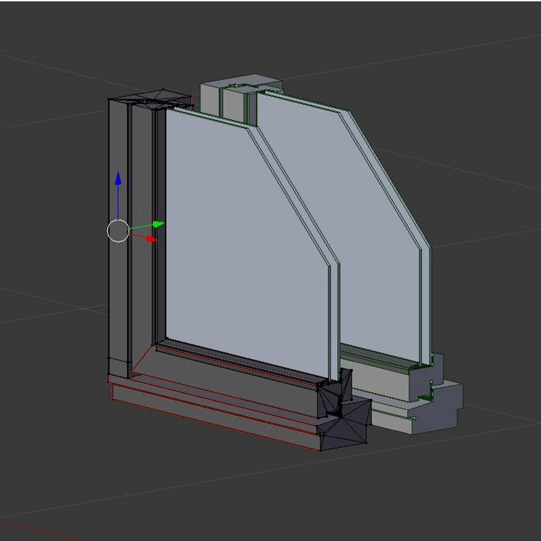 3d Model Wood Frame Windows