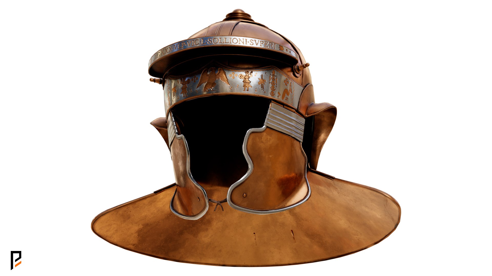 Niedermormter - Imperial Italic H Bronze - Roman helmet model https://p.turbosquid.com/ts-thumb/KV/rFRp2P/NF/4_bronze/png/1768714254/1920x1080/fit_q87/a74b0fa48658b5b42d153ac96a03996f77482dfe/4_bronze.jpg