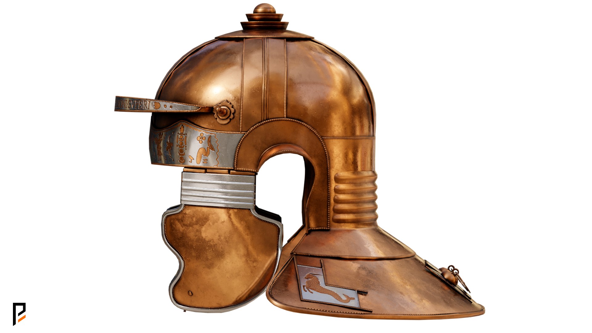 Niedermormter - Imperial Italic H Bronze - Roman helmet model https://p.turbosquid.com/ts-thumb/KV/rFRp2P/kC/8_bronze/png/1768714256/1920x1080/fit_q87/a4a000d3a7036d6e61557f9172c38e6392eadd14/8_bronze.jpg