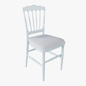 CHAIR NAPOLEON III WHITE 3D