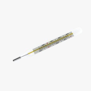 medical thermometer 3d obj