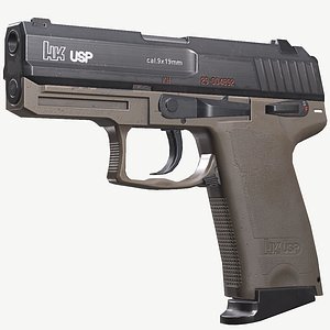 USP Compact Triple A PBR Game Ready tex2