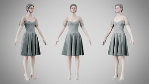 3D Dress 09 Philippine Gray With Design