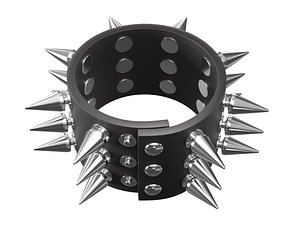 3D Spike Punk Bracelet PBR
