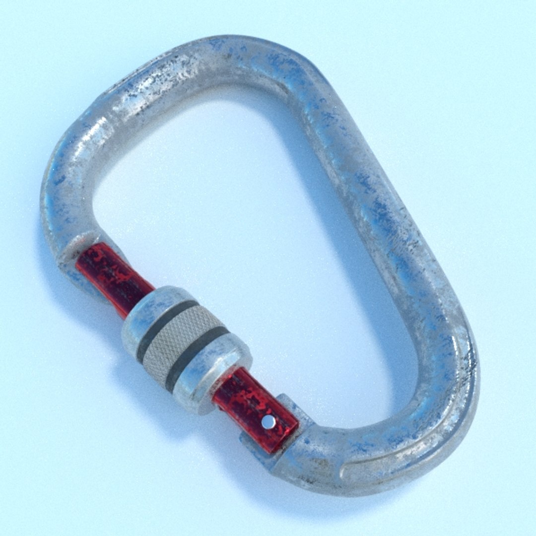3D Carabiner Latch TurboSquid 1273256
