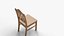 Wooden Chair 3D Model Detailed Furniture for Kitchen  Living Room and Dining Room 3D model