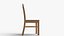 Wooden Chair 3D Model Detailed Furniture for Kitchen  Living Room and Dining Room 3D model