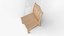 Wooden Chair 3D Model Detailed Furniture for Kitchen  Living Room and Dining Room 3D model