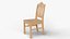 Wooden Chair 3D Model Detailed Furniture for Kitchen  Living Room and Dining Room 3D model