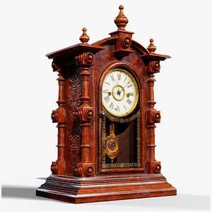 3D vintage clock gameready