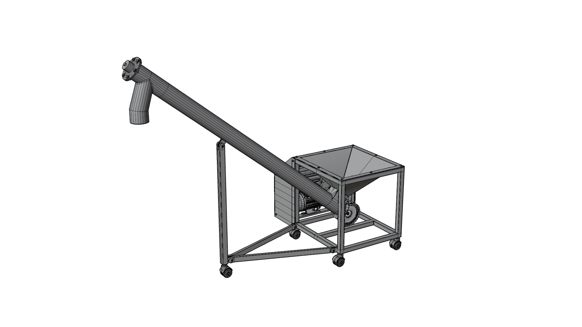 3D Model Screw Conveyor - TurboSquid 2207212