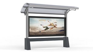 3D Bus Shelter model