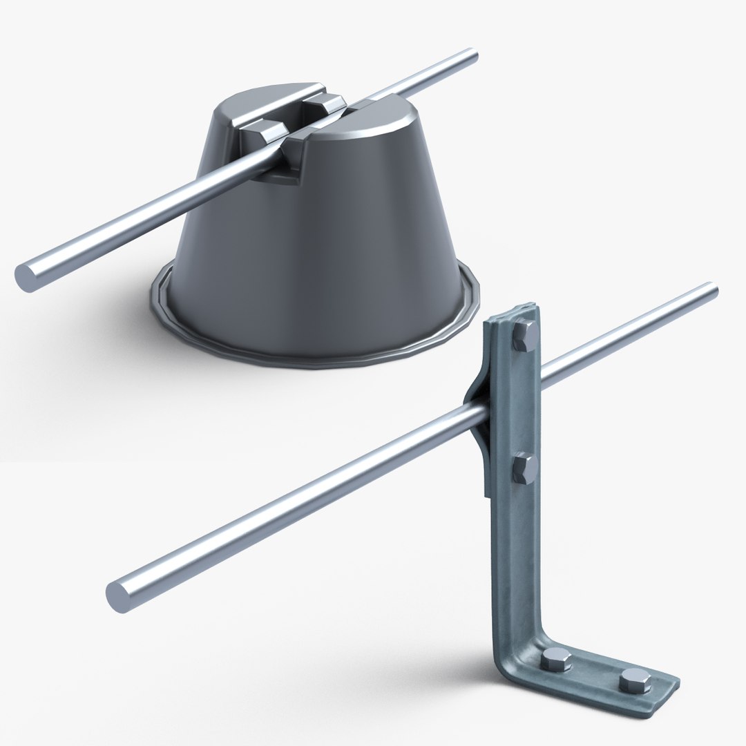 Lighting protector rod 3D - TurboSquid 2005493