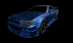 Nissan Skyline GT-R R34 3D model