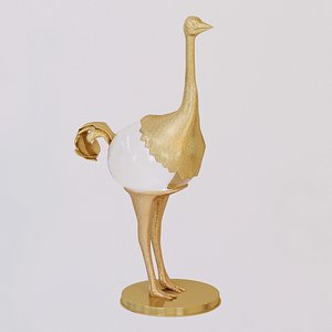 3D global views ostrich -
