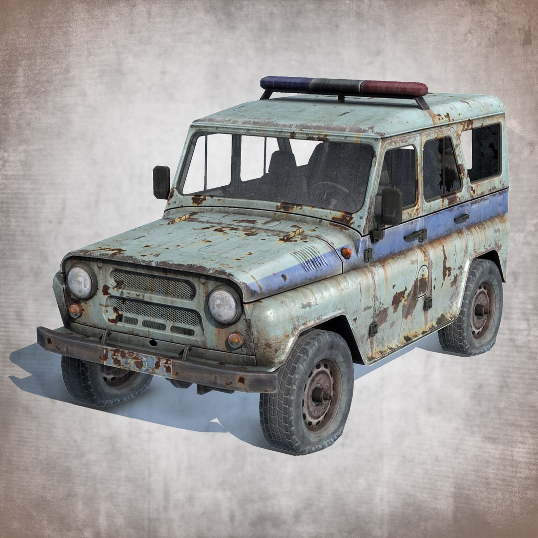 old rusty uaz-3151 police 3d fbx https://p.turbosquid.com/ts-thumb/KW/VgkEKS/fvw2Zqil/uaz_01/jpg/1425716303/1920x1080/fit_q87/4d02d1b3ba2507af831ae7739f8ded9223f3231c/uaz_01.jpg