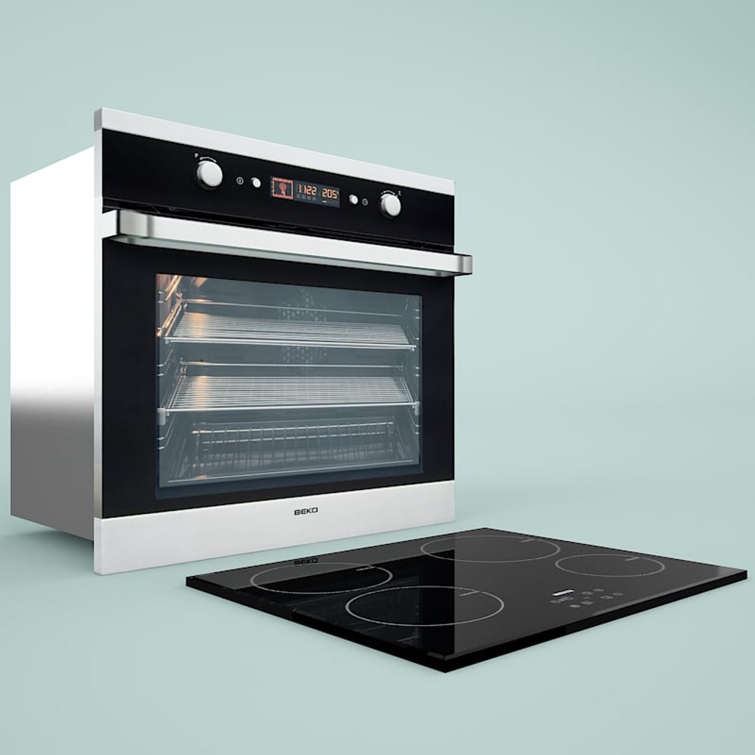 3d Model Oven Hob Installation