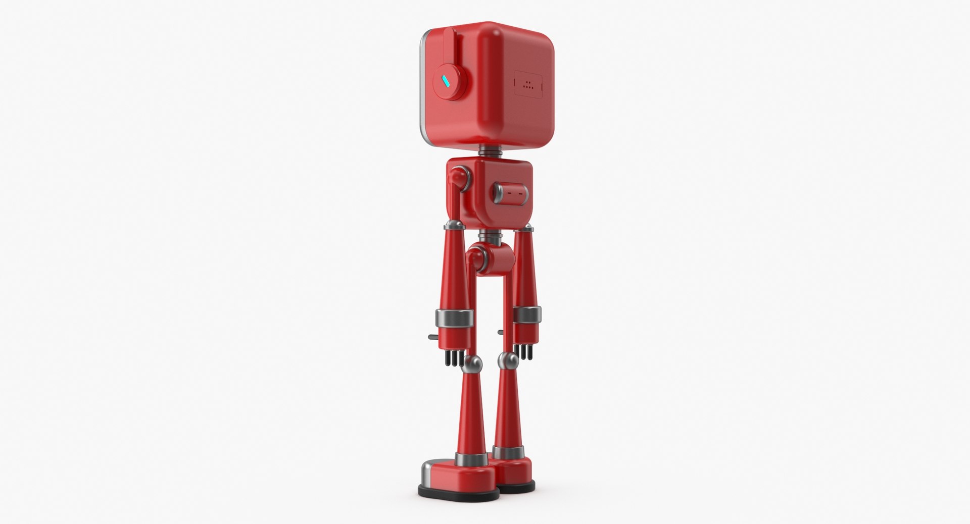 Robot 03 Red 3D Model - TurboSquid 2044436